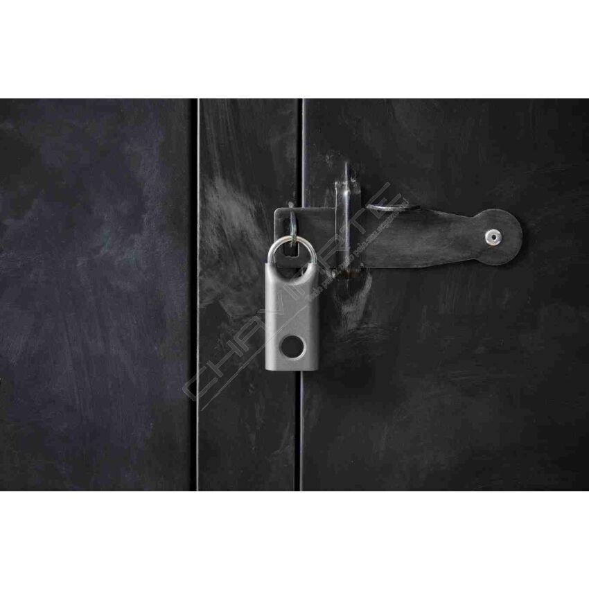 Aloquete Lexon com abertura por impressão digital, metallic grey (cinzento)