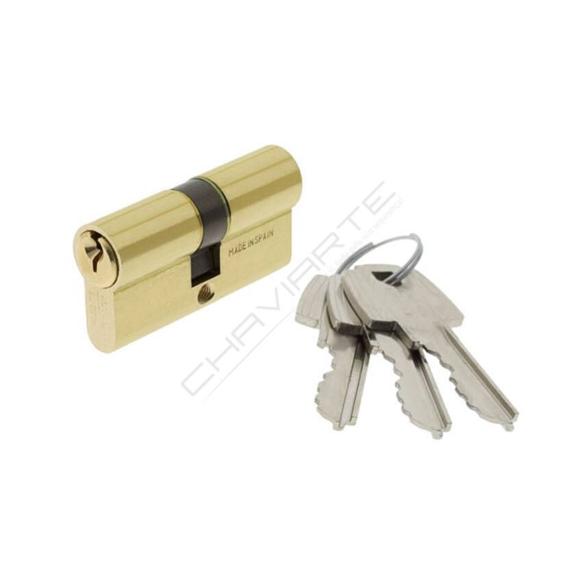 Cilindro Tesa TE5 30x50mm latonado
