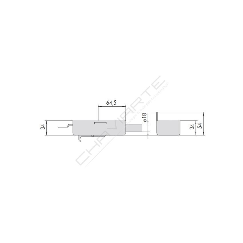 Fechadura CISA 56177.60.1