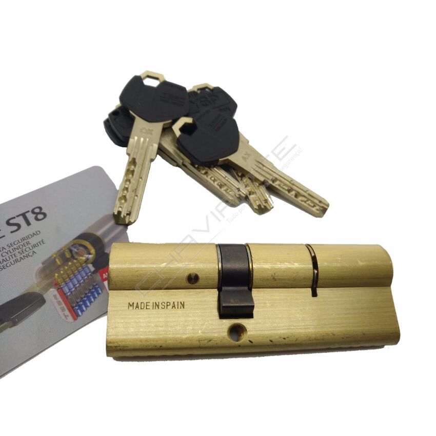 Cilindro Tesa ST8 35x50mm latonado