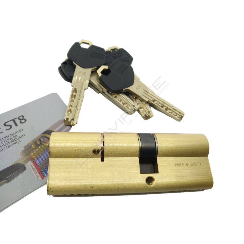 Cilindro Tesa ST8 35x55mm latonado