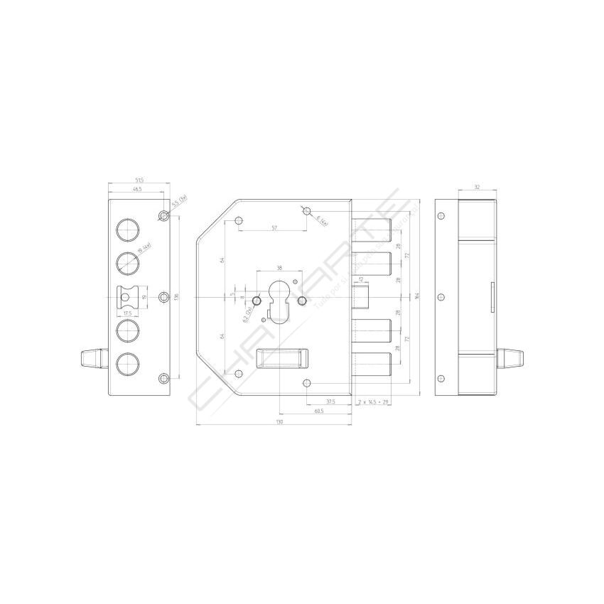 Fechadura CR 2250PEN-51NCL Blocco Clever