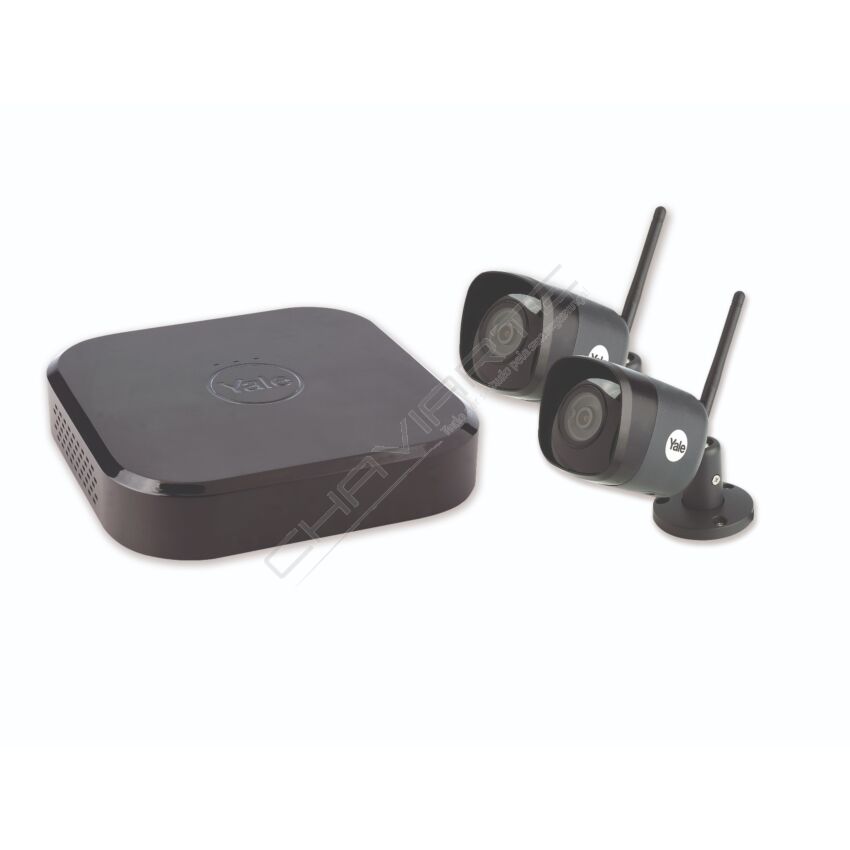 CCTV Yale Smart Homekit de 4 canais, inclui 2 câmaras WiFi de vigilância