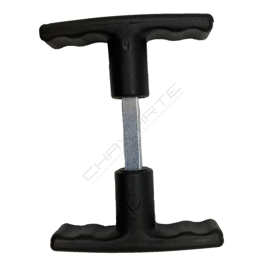 Puxador Agm P/Portão Basculante Preto