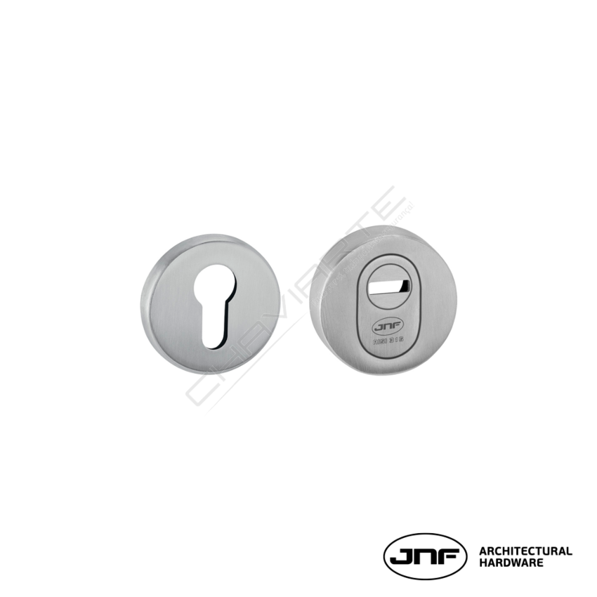 Escudo de segurança ajustável JNF IN.04.29S, para cilindro europeu, cromado