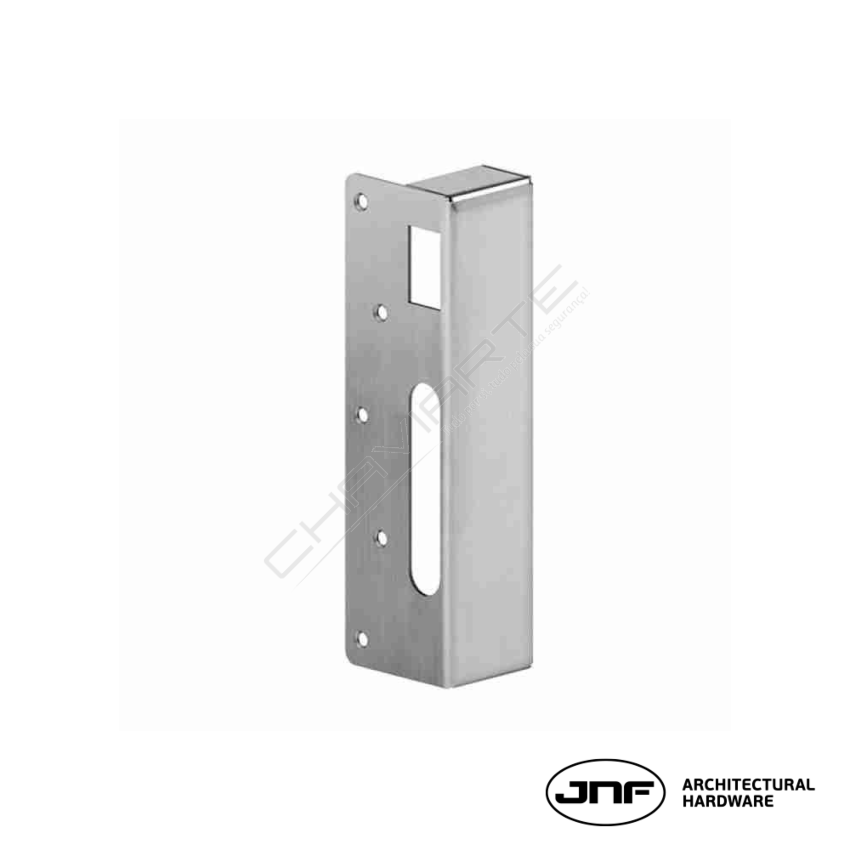 Chapa testa JNF IN.20.007.E, esquerda, para aplicar com fechadura JNF IN.20.005