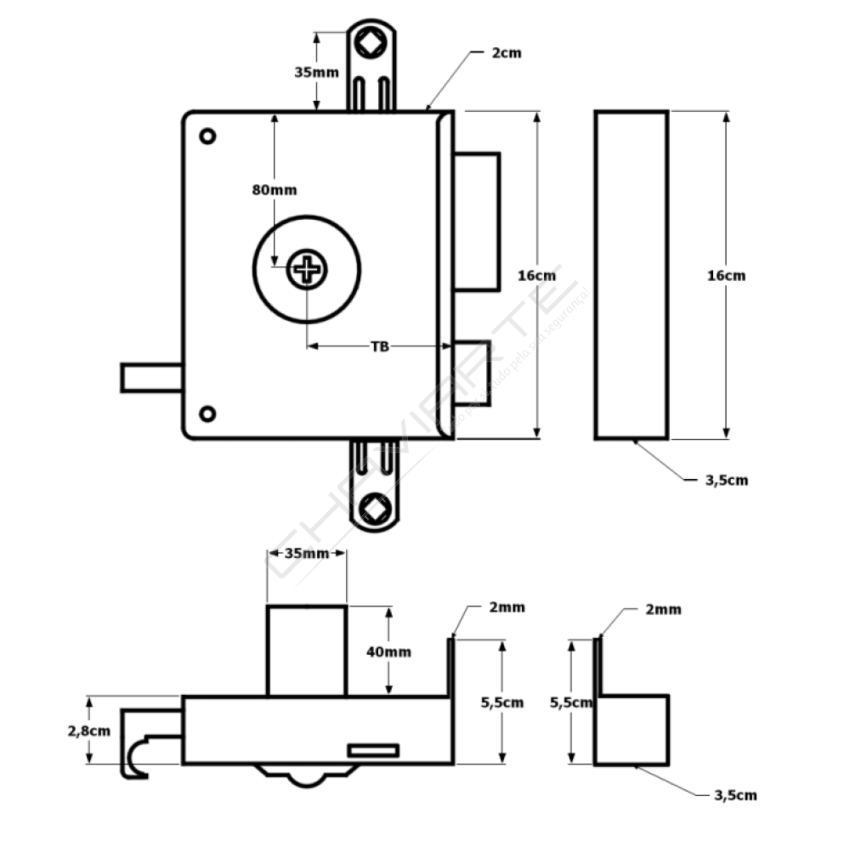 Fechadura AGC 792 10D