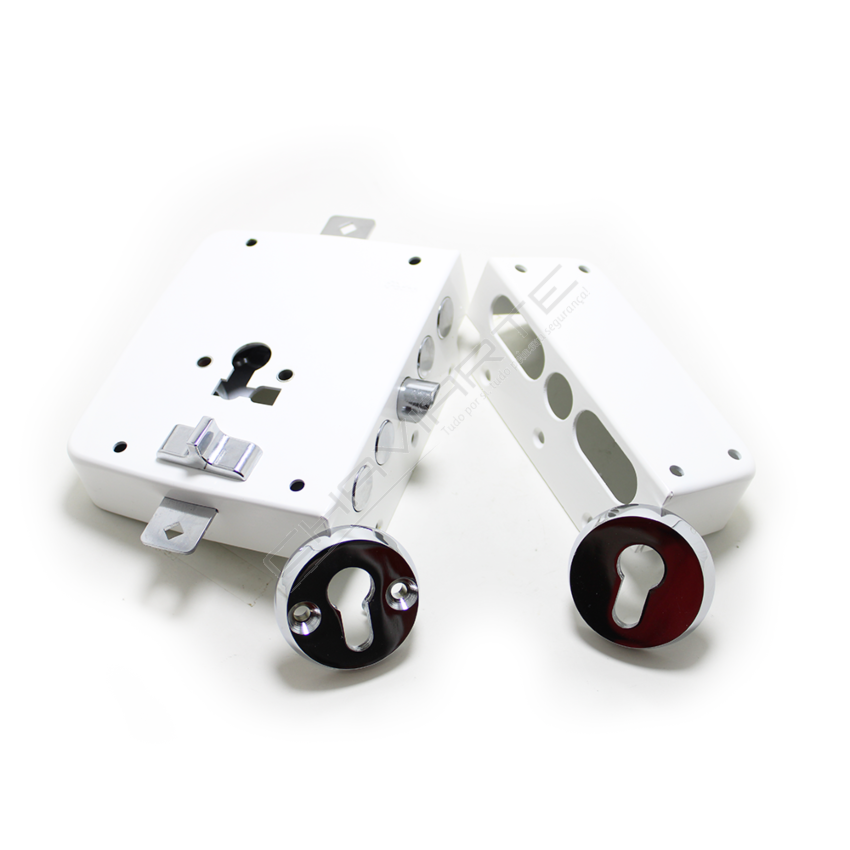 Fechadura Rodes 5070PE  esquerda Branco c/ trancas