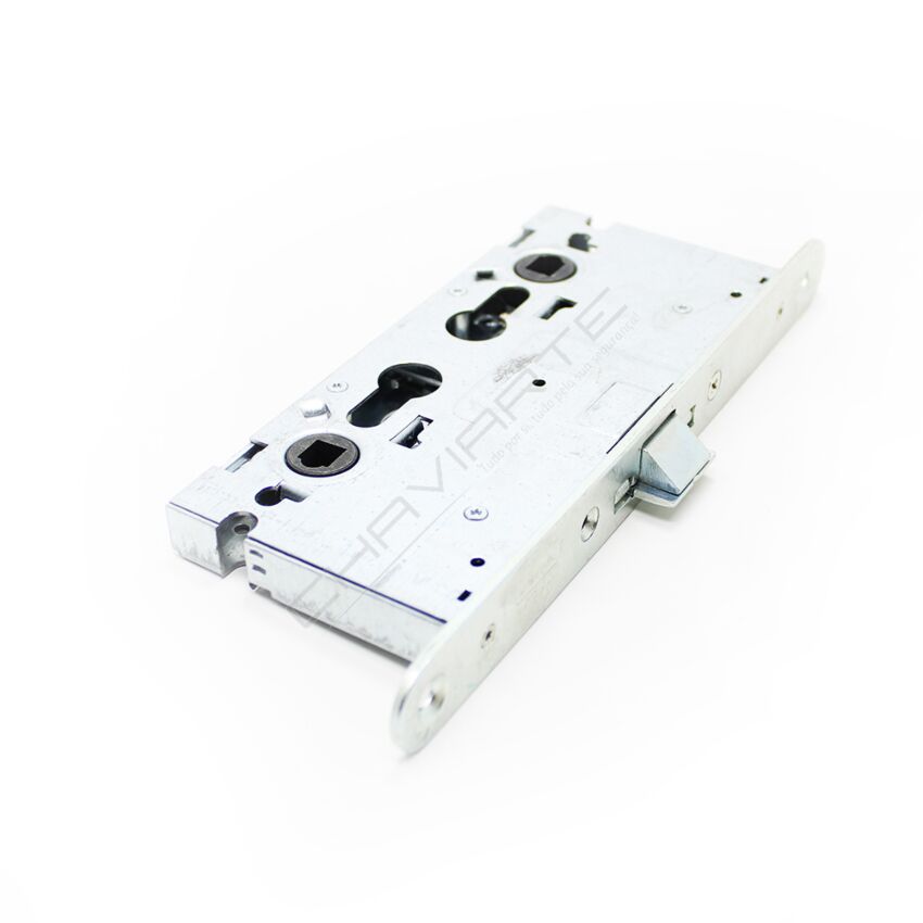 Fechadura antipânico CF50, entrada 65 mm, c/redutor e quadra passante, zincado