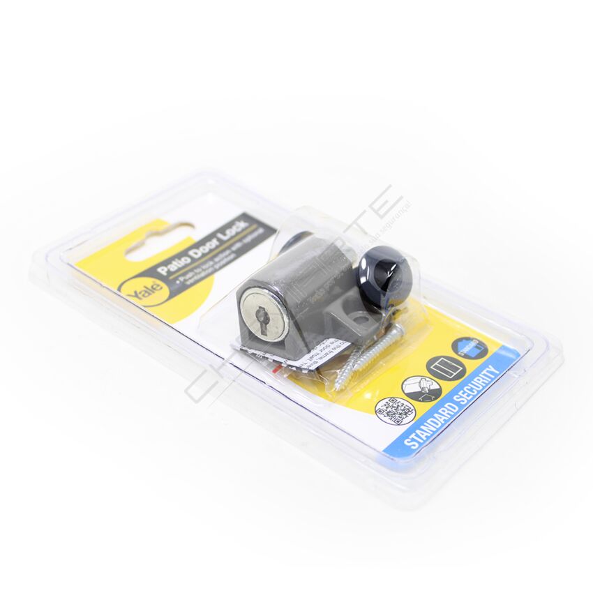 Fechadura para porta de correr, cinzento
