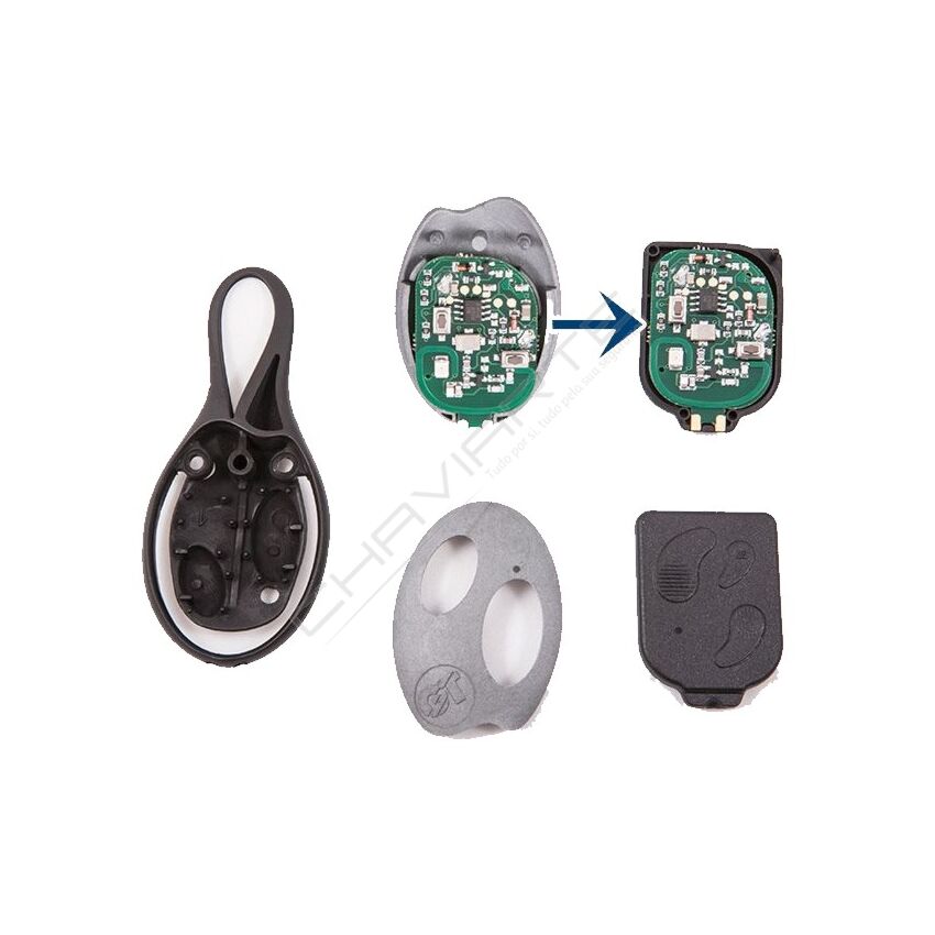 Caixa Para Comando Gt Modelo 482C/Porta Chaves