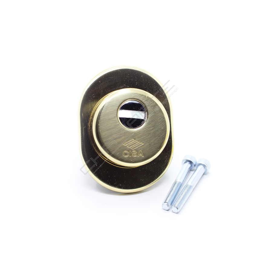 Escudo de segurança Cisa dourado, 40 mm