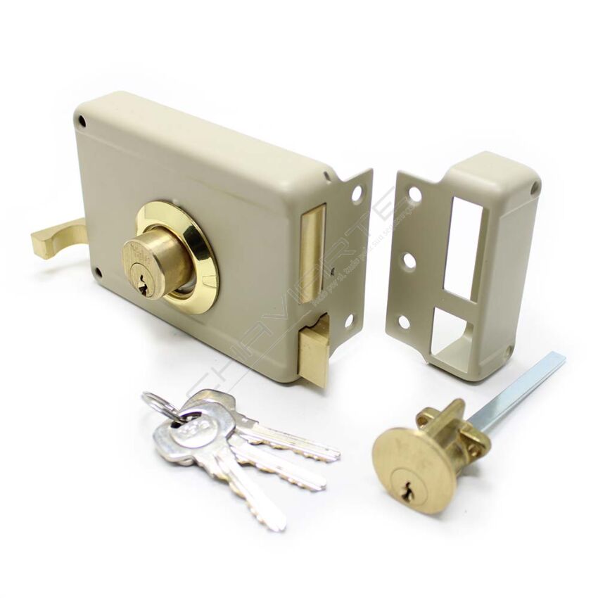 Fechadura de sobrepor Yale 61000601 (tipo 720) cilindro solto, direita, entrada 6 cm