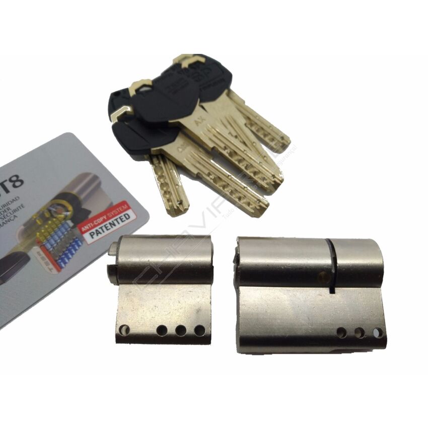 Cilindro ST8 Chaviarte modular niquelado