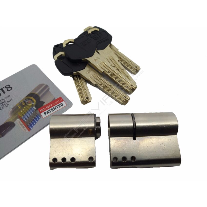 Cilindro ST8 Chaviarte modular niquelado