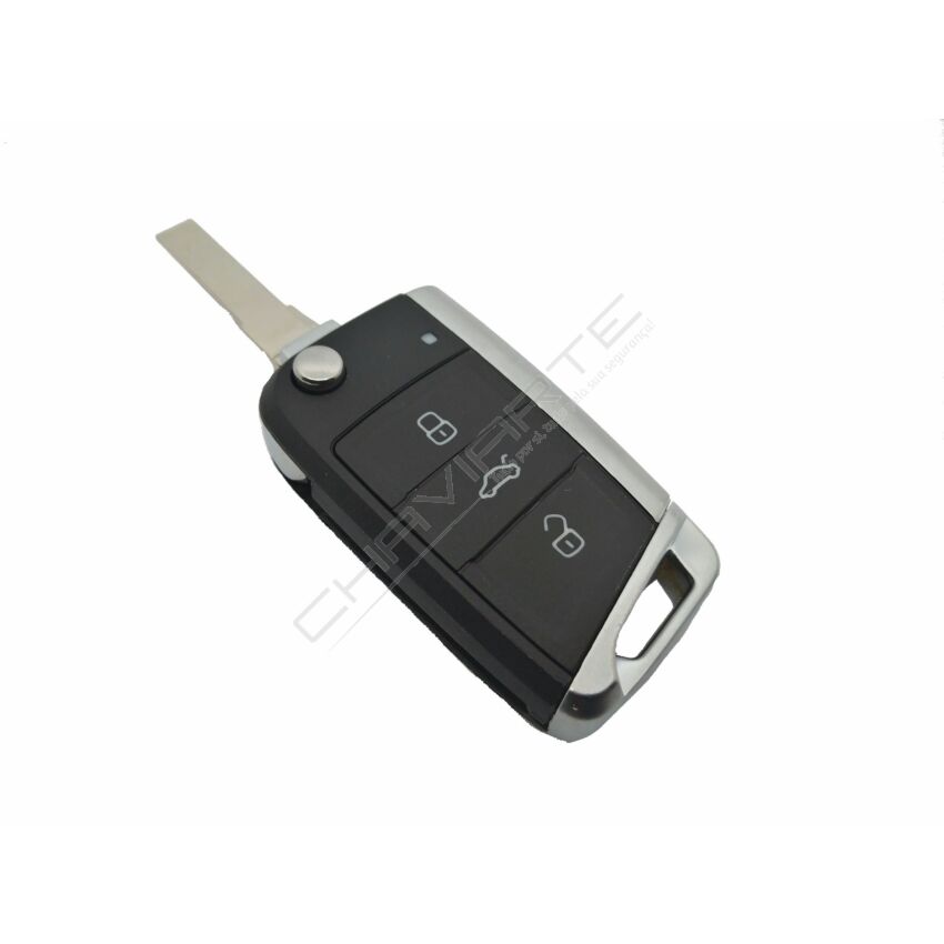 Caixa Para Comando Volkswagen Flip 3 Botões