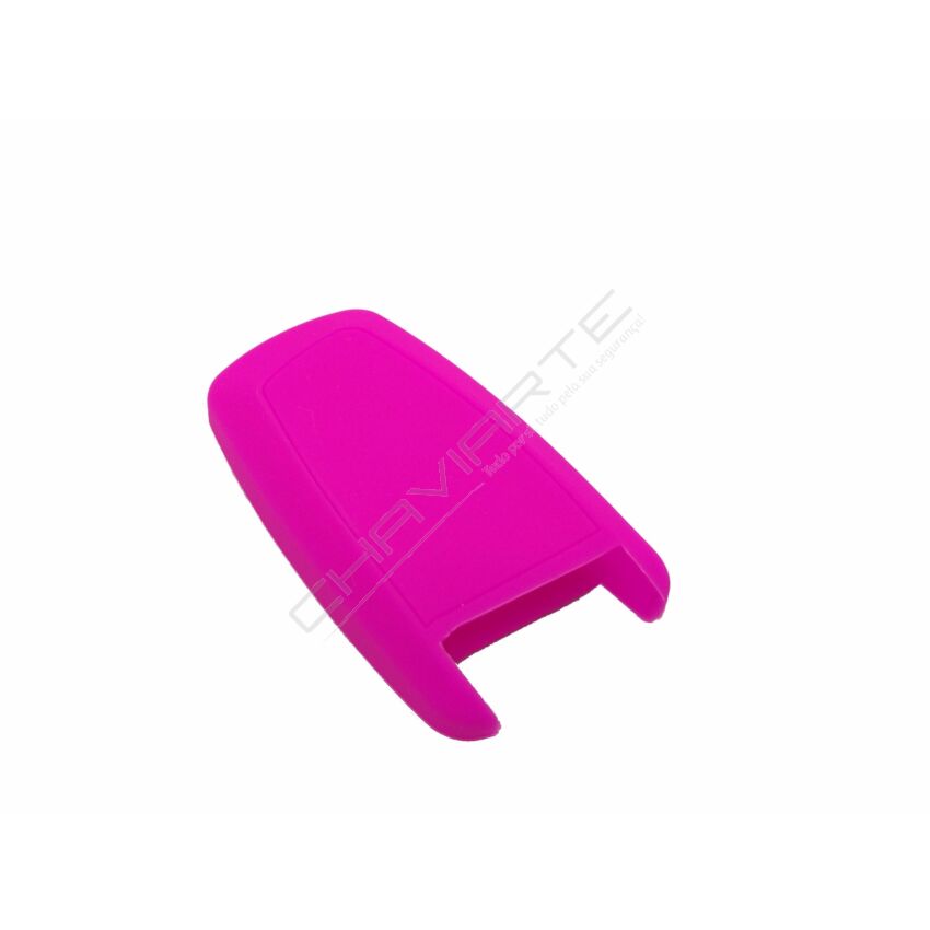 Capa silicone BMW, três botões, rosa