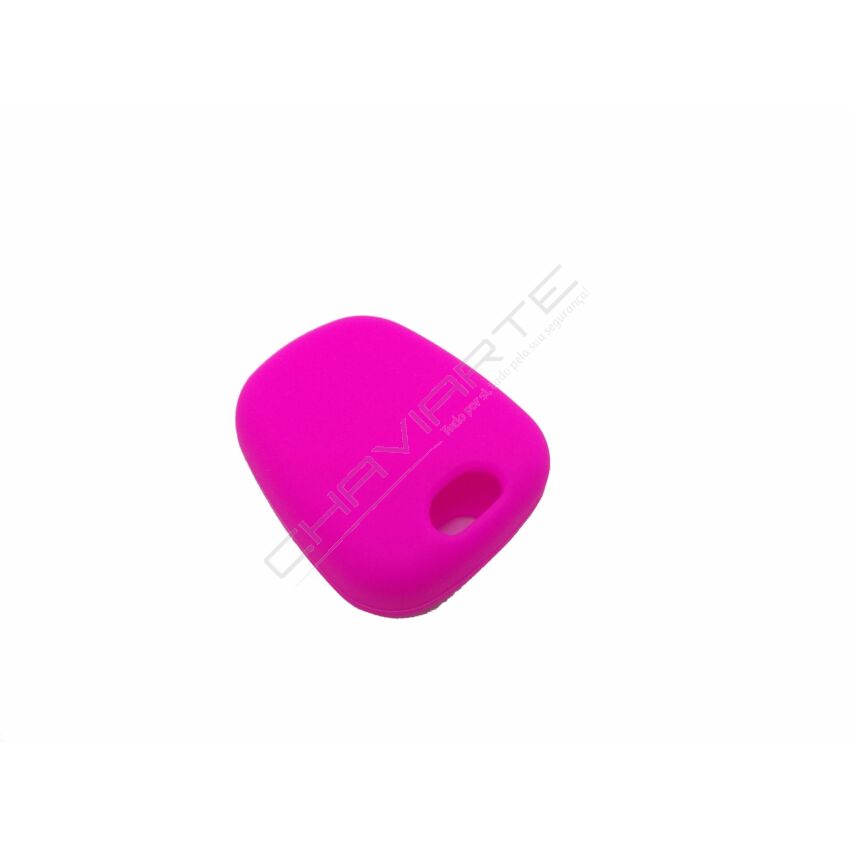 Capa silicone Peugeot, dois botões, rosa