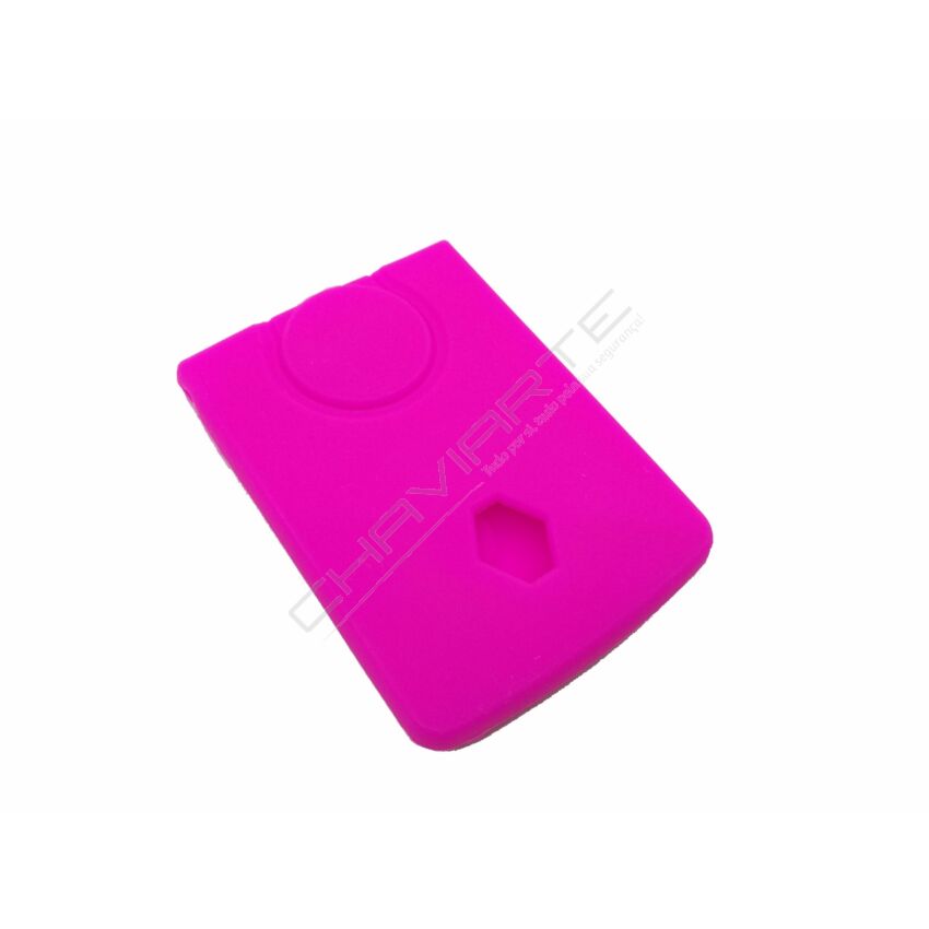 Capa silicone Renault, quatro botões, rosa