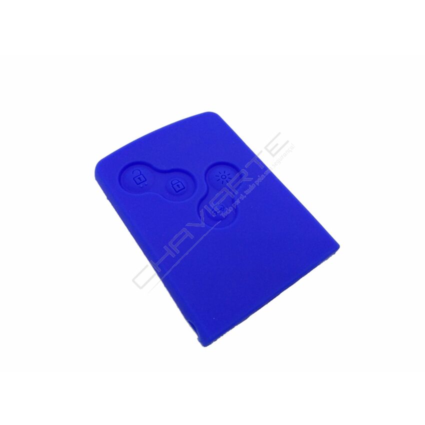Capa silicone Renault, quatro botões, azul