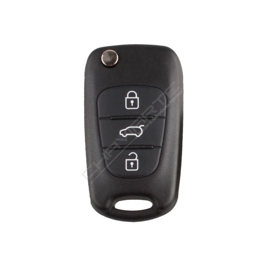 Comando Hyundai flip Três Botões - IX20 Com Id 60