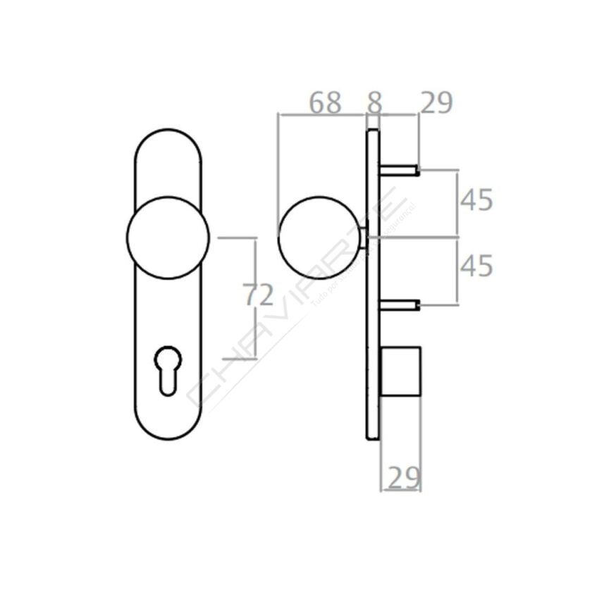 PUXADOR TESA TTF10UNE