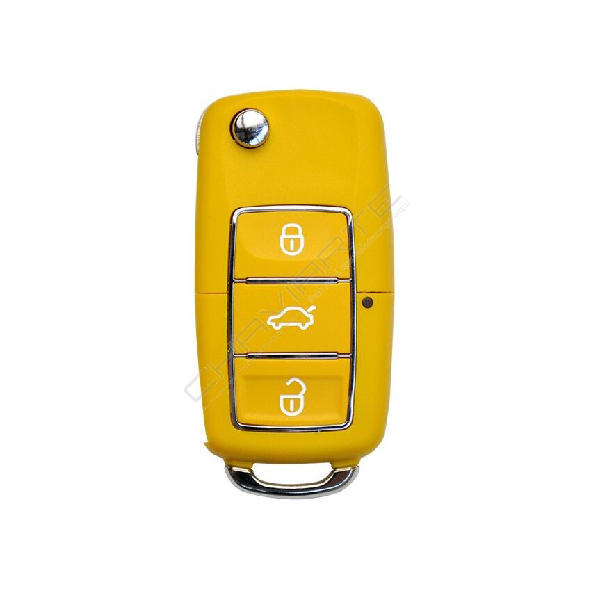 Comando KD 3 Botões tipo VW Amarelo