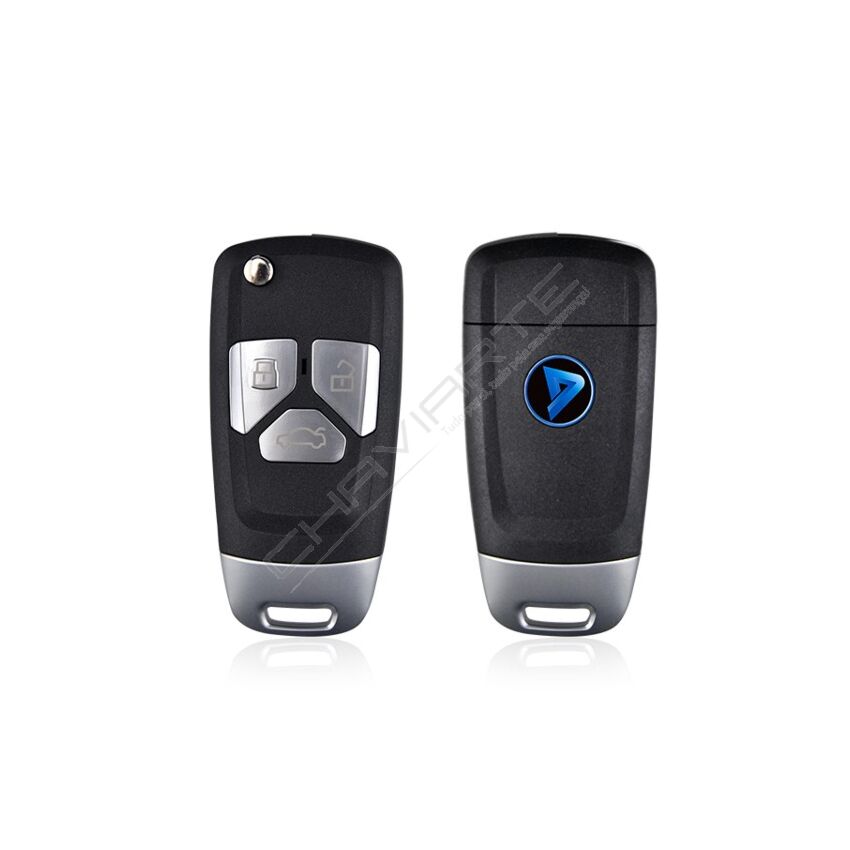 Comando KD 3 BotoesTipo Audi C/Transponder