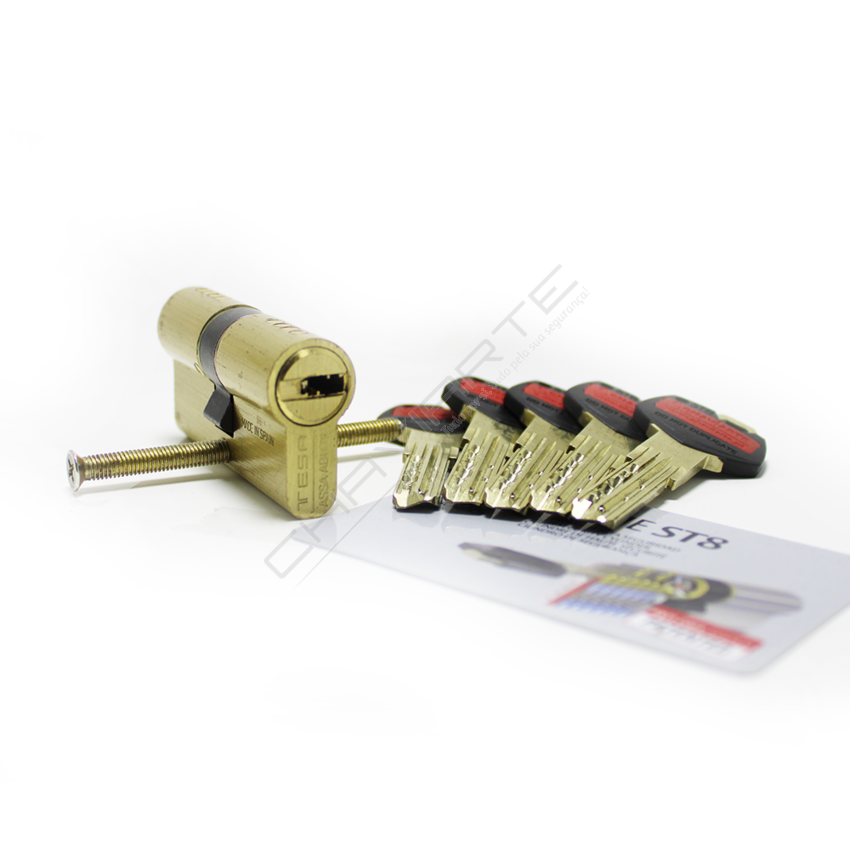 Cilindro ST8 Chaviarte 35x35mm latonado