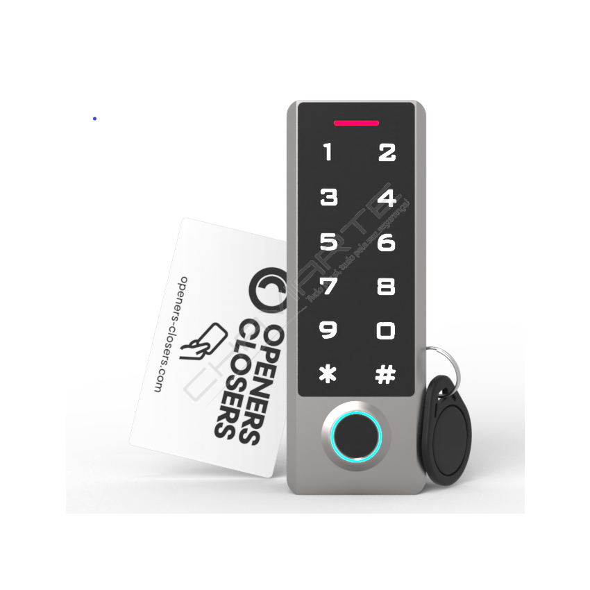 Teclado autonomo Openers e Closers AC330 RFID + Impressão Digital
