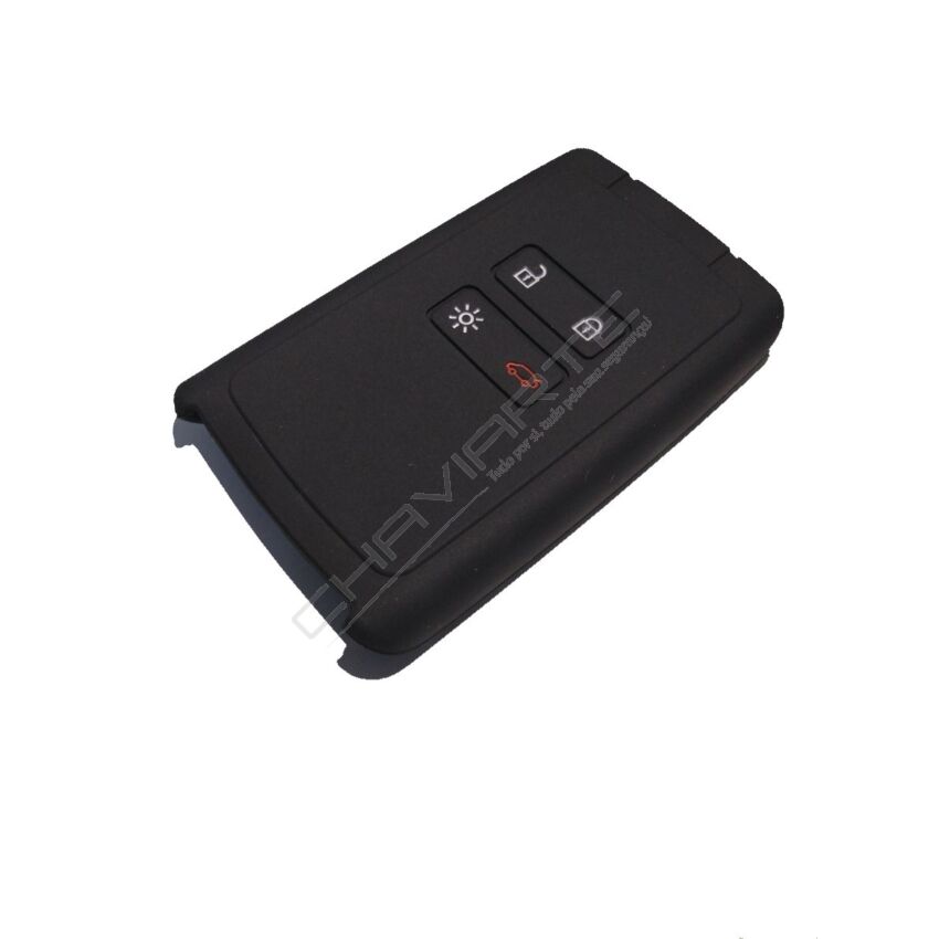 Capa silicone Renault, quatro botões, Smartkey proximidade, negro