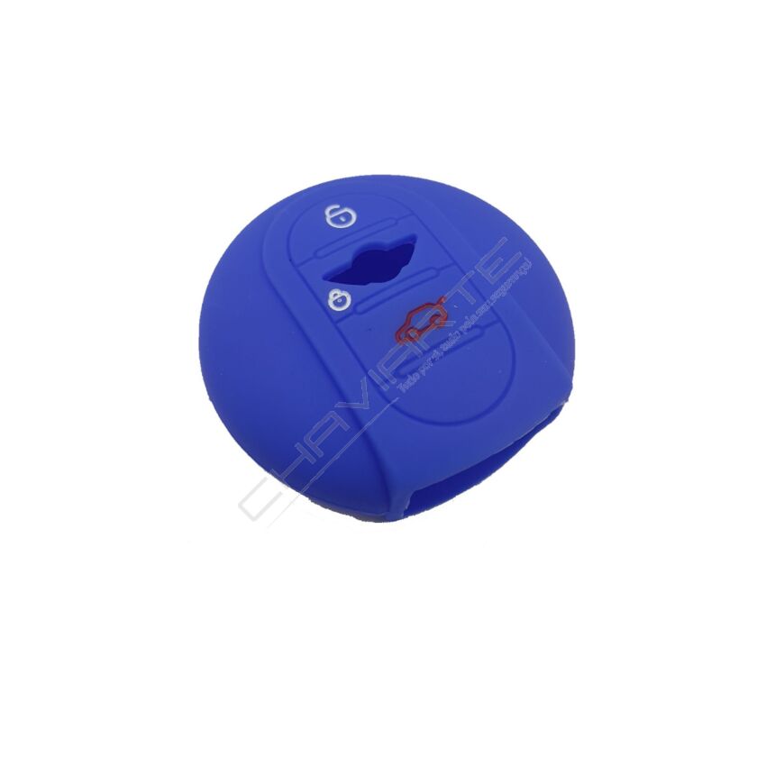 Capa silicone MINI, três botões, Smartkey proximidade, azul