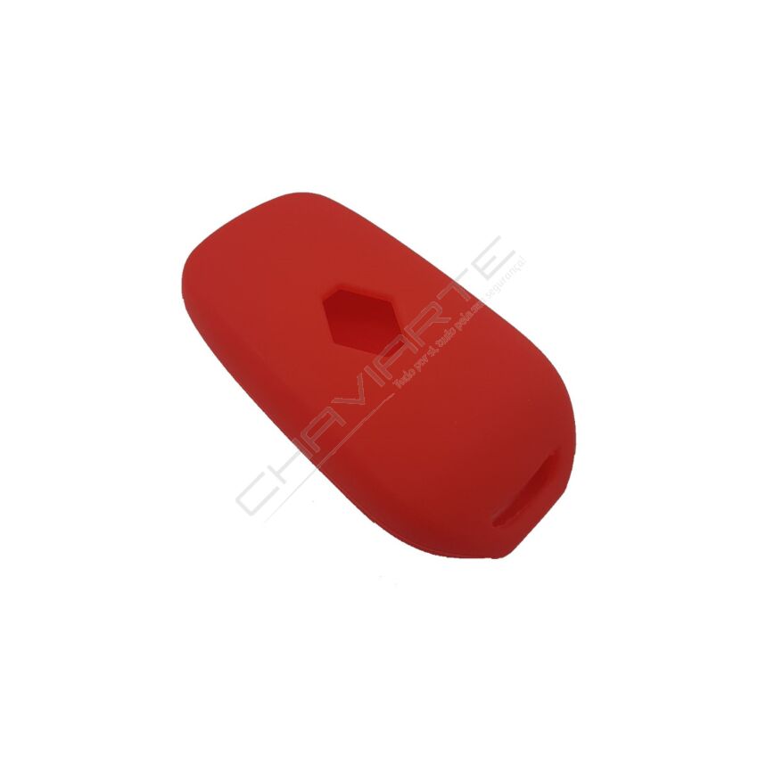 Capa silicone Renault, três botões, vermelho