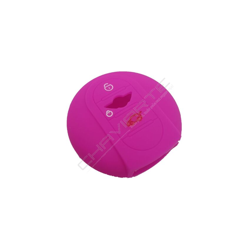 Capa silicone MINI, três botões, Smartkey proximidade, rosa