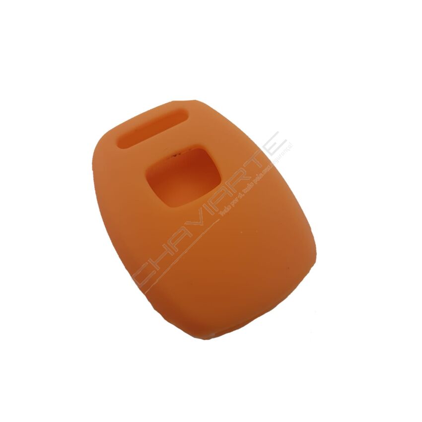 Capa silicone Honda, dois botões, laranja