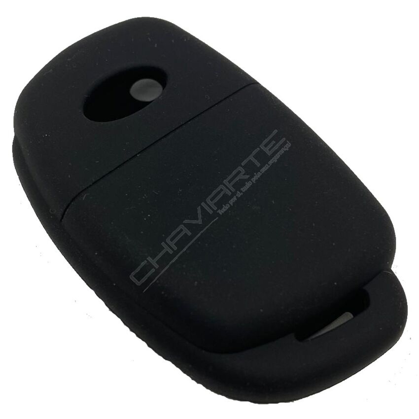 Capa silicone Hyundai, flip três botões, negro