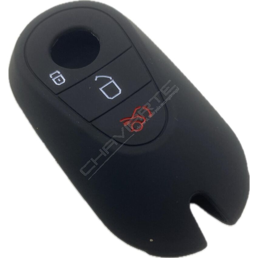 Capa Silicone Mercedes Três Botões Smartkey Proxim