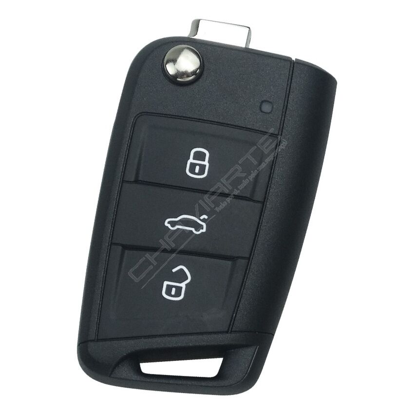 Comando Skoda flip 3 botões 3VD959752