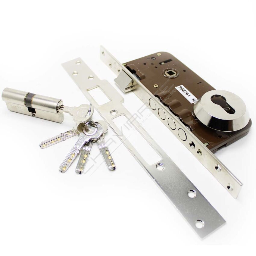 Fechadura de embutir YALE 8912, 50 mm niquelado