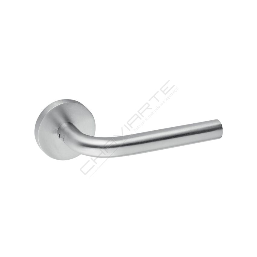 Puxador de muleta JNF, sem roseta, inox satinado