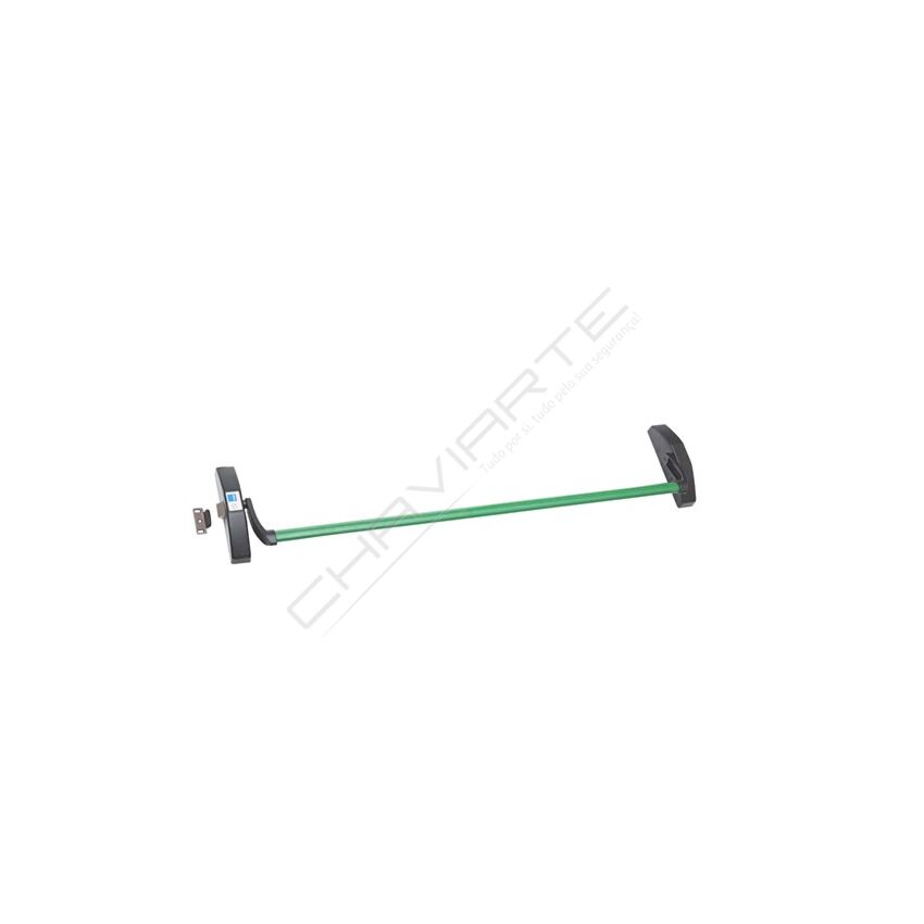 Barra antipânico Tesa 1910 de sobrepor, com 1 ponto de fecho/trinco lateral, em verde