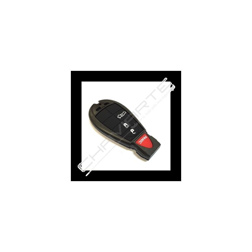 Caixa Para Comando Chrysler Keyless 3 Botões Com Botão de Emergência