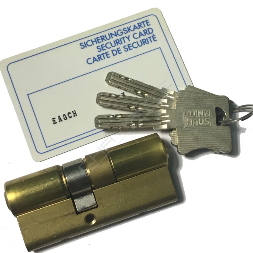 Cilindro Winkhaus XT 30x40mm latonado