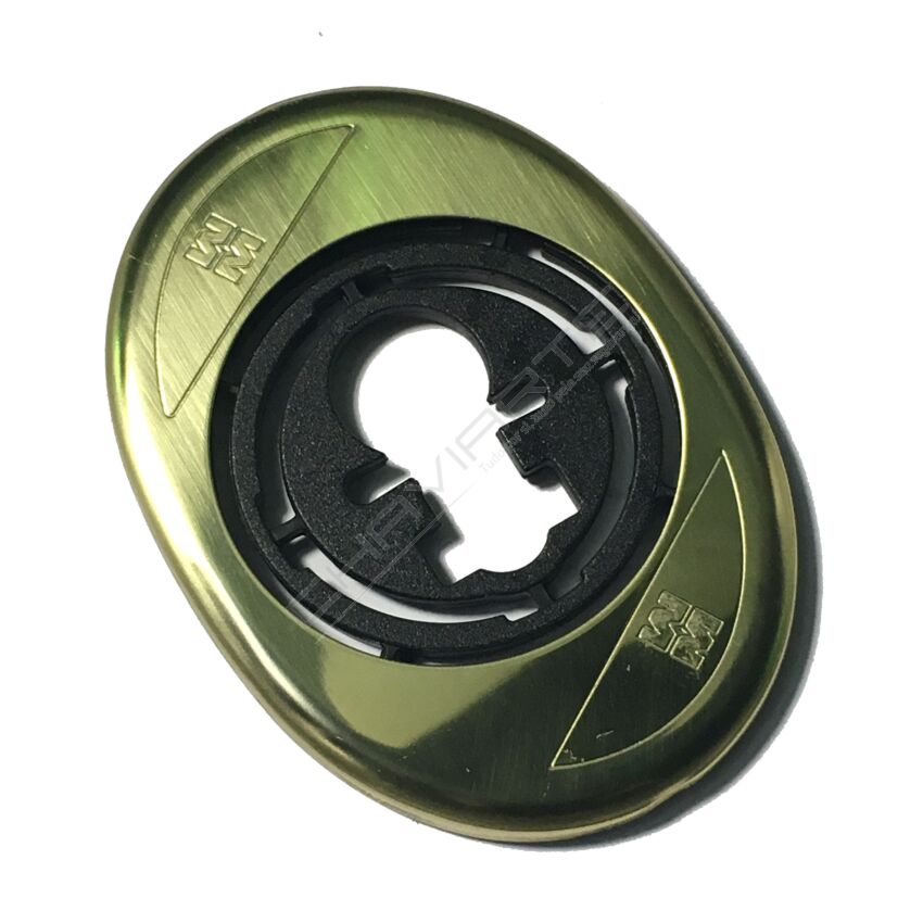 Espelho oval Mottura, para escudo de segurança de 50 mm, dourado