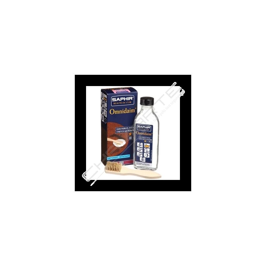Liquido de Limpeza Saphir Omnidaim 100ML para camurça, nobuk e texteis