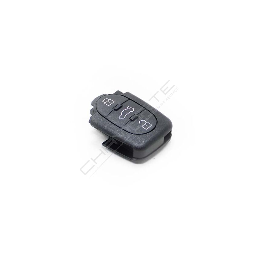 Caixa Para Comando Audi Flip 3 Botões (Pilha CR1620)