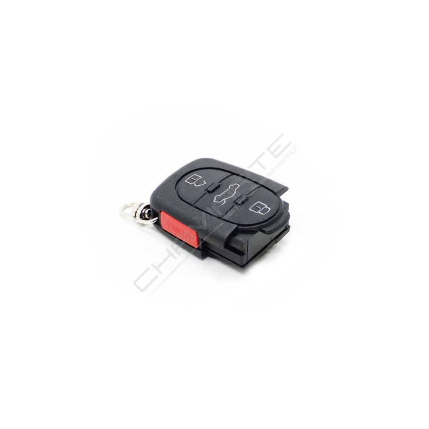 Caixa Para Comando Audi Flip 3 Botões Com Botão de Emergência (Pilha CR1620)