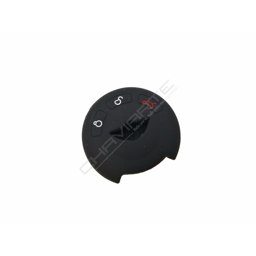 Capa Silicone MINI Três Botões Negro