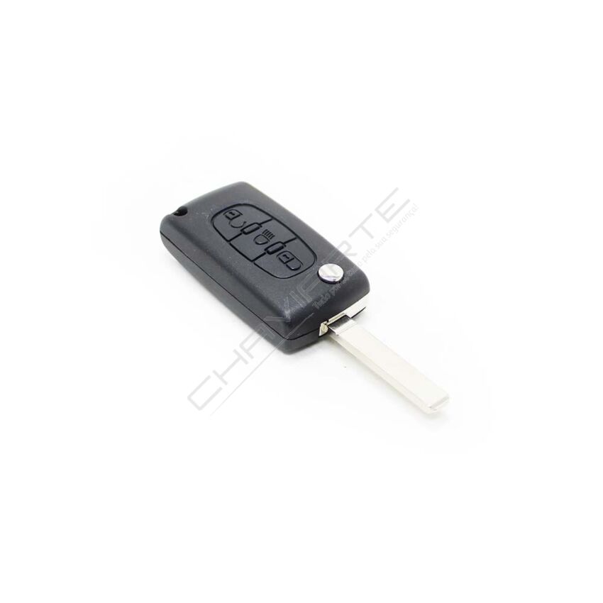 Caixa Para Comando Citroën Flip 3 Botões (Luz) Pilha na Carcaça