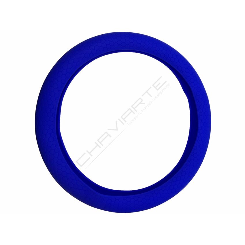 Capa de volante em silicone, azul